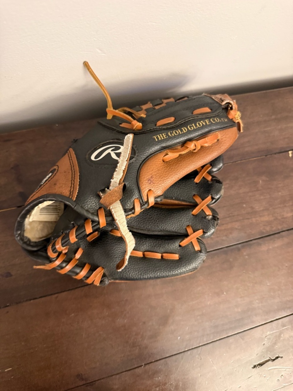 Rawlings Gold Glove Co ERBB5 Youth Baseball Glove Basket Web Black Brown RH